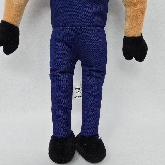 Ramsey Ford Elkton Plush Elk Deer Reindeer Mascot Toy 14" Brown Blue Outfit - Picture 8 of 9